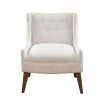 Leigh Cream Upholstered Recessed Arm Accent Chair by Madison Park -DealsProLounger Store cream madison park accent chairs mp100 0538 64 1000