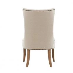 Britton Cream Upholstered Button Tufted Recessed Arm Accent Chair by Madison Park -DealsProLounger Store cream madison park accent chairs mp100 0955 1f 1000