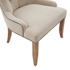 Britton Cream Upholstered Button Tufted Recessed Arm Accent Chair by Madison Park -DealsProLounger Store cream madison park accent chairs mp100 0955 44 1000