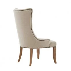 Britton Cream Upholstered Button Tufted Recessed Arm Accent Chair by Madison Park -DealsProLounger Store cream madison park accent chairs mp100 0955 4f 1000