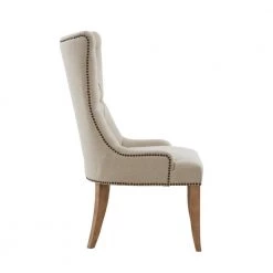 Britton Cream Upholstered Button Tufted Recessed Arm Accent Chair by Madison Park -DealsProLounger Store cream madison park accent chairs mp100 0955 c3 1000