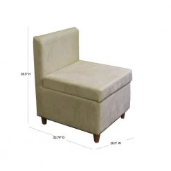 28.5 in. Cream Accent Chair With Storage by ORE International -DealsProLounger Store cream ore international accent chairs hb4460b 40 1000