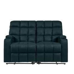 Wall Hugger 57 in. Deep Blue Polyester 2-Seater Reclining Loveseat with Cupholders by ProLounger 22 Wall Hugger 57 in. Deep Blue Polyester 2-Seater Reclining Loveseat with Cupholders by ProLounger -DealsProLounger Store deep blue prolounger loveseats a156462 1f 1000
