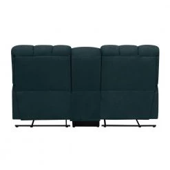 Wall Hugger 70 in. Deep Blue Polyester 2-Seater Reclining Loveseat with Cupholders by ProLounger -DealsProLounger Store deep blue prolounger loveseats a156493 66 1000