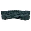6-Piece Deep Blue Microfiber Curved Power Reclining Sectional Sofa with Storage Consoles by ProLounger -DealsProLounger Store deep blue prolounger sectional sofas a149563 64 1000
