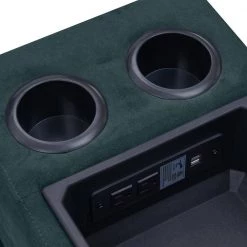 6-Piece Deep Blue Microfiber Curved Power Reclining Sectional Sofa with Storage Consoles by ProLounger -DealsProLounger Store deep blue prolounger sectional sofas a149563 fa 1000