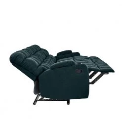 Wall Hugger 4-Seat Storage Reclining Deep Blue Microfiber Sofa by ProLounger -DealsProLounger Store deep blue prolounger sofas couches a156585 77 1000