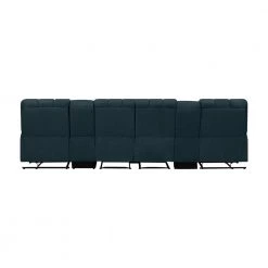 Wall Hugger 4-Seat Reclining Deep Blue Microfiber Sofa with Power Storage Consoles by ProLounger 19 Wall Hugger 4-Seat Reclining Deep Blue Microfiber Sofa with Power Storage Consoles by ProLounger -DealsProLounger Store deep blue prolounger sofas couches a156615 66 1000