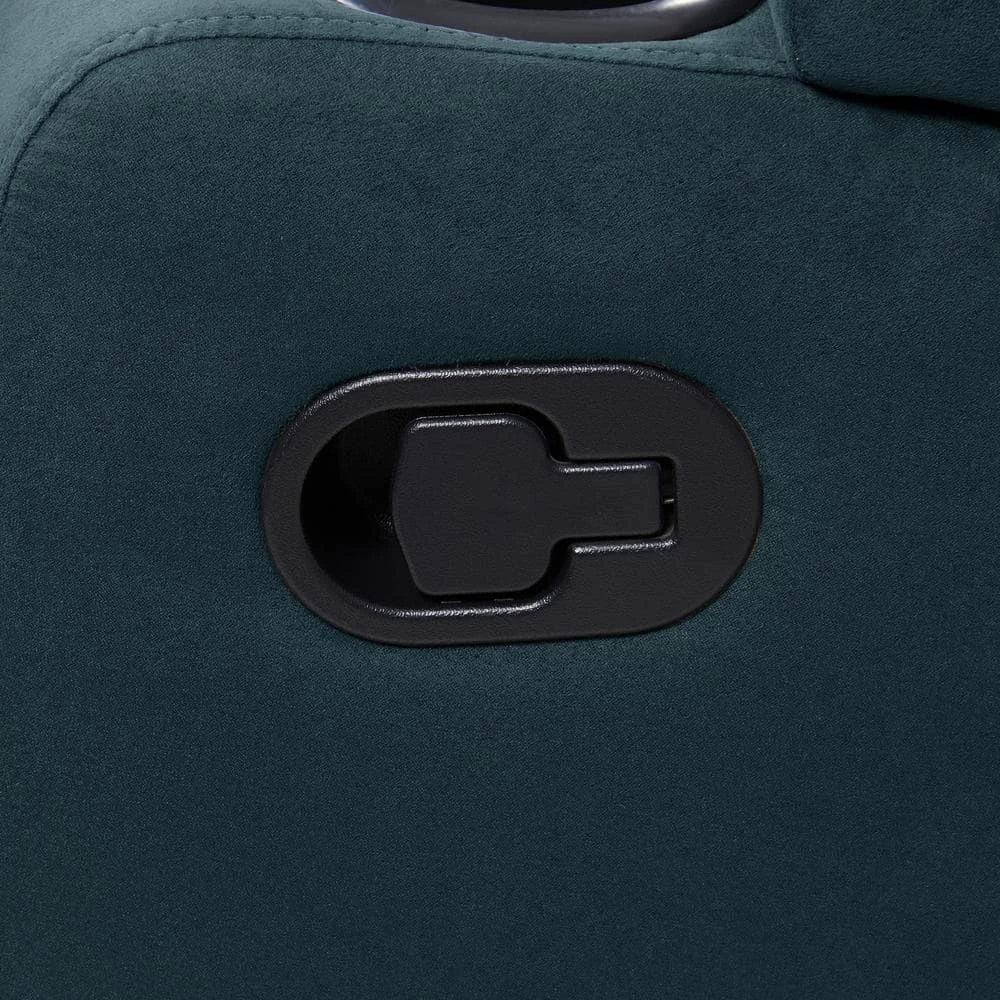 Wall Hugger 4-Seat Reclining Deep Blue Microfiber Sofa with Power Storage Consoles by ProLounger 14 Wall Hugger 4-Seat Reclining Deep Blue Microfiber Sofa with Power Storage Consoles by ProLounger - Image 12