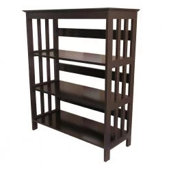 36 in. Espresso 3-Shelf Etagere Bookcase by ORE International -DealsProLounger Store espresso ore international bookcases bookshelves r5416 esb 31 1000
