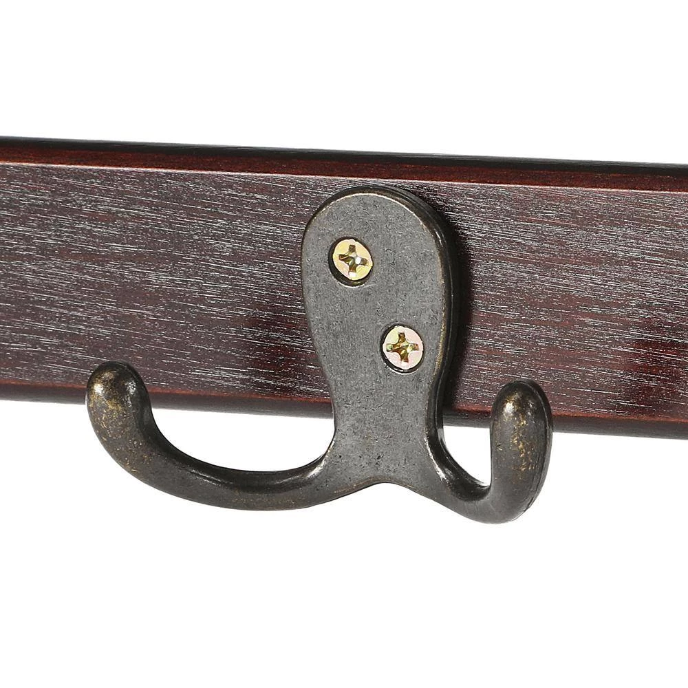 Mahogany Wall Mounted Coat Rack by ORE International 5 Mahogany Wall Mounted Coat Rack by ORE International - Image 3