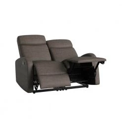 49.5 in. Fog Gray Faux Leather 2-Seater Reclining Loveseat with Square Arms by ProLounger