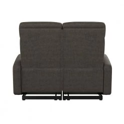 49.5 in. Fog Gray Faux Leather 2-Seater Reclining Loveseat with Square Arms by ProLounger -DealsProLounger Store fog gray prolounger loveseats a158190 66 1000