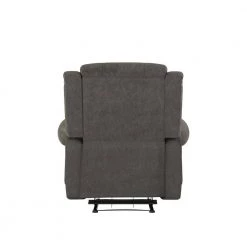 40 in. W Gray Faux Leather Wall Hugger Rolled Arm Recliner by ProLounger -DealsProLounger Store fog gray prolounger recliners rcl60 nks15 wh 66 1000