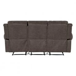 Distressed Fog Gray Faux Leather 3-Seat Rolled Arm Wall Hugger Recliner Sofa by ProLounger -DealsProLounger Store fog gray prolounger sofas couches rcl60 nks15 3s 66 1000