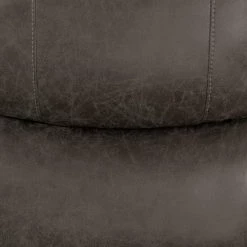 Distressed Fog Gray Faux Leather 3-Seat Rolled Arm Wall Hugger Recliner Sofa by ProLounger -DealsProLounger Store fog gray prolounger sofas couches rcl60 nks15 3s 76 1000