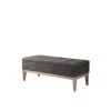18 in. Grey Tufted Mid-Century Storage Bench with Unfinished Legs by ORE International -DealsProLounger Store gray ore international bedroom benches hb4745 64 1000