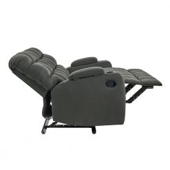 57 in. Gray Polyester 2-Seater Reclining Loveseat with Cupholders by ProLounger -DealsProLounger Store gray prolounger loveseats rcl16 aaa16 2s 77 1000