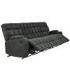 4-Seat Gray Microfiber Wall Hugger Storage Reclining Sofa by ProLounger -DealsProLounger Store gray prolounger sofas couches a138536 64 1000