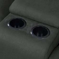 3-Seat Gray Microfiber Wall Hugger Recliner Sofa with Power Storage Consoles by ProLounger 24 3-Seat Gray Microfiber Wall Hugger Recliner Sofa with Power Storage Consoles by ProLounger -DealsProLounger Store gray prolounger sofas couches rcl16 aaa16 3sc 44 1000