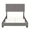 Barrett Queen Grey Linen Upholstered Platform Bed by Boyd Sleep 1 Barrett Queen Grey Linen Upholstered Platform Bed by Boyd Sleep -DealsProLounger Store grey linen boyd sleep panel beds mil898qn 64 1000