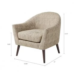 Dev Grey Mid-Century Removable Cushion Track Arm Accent Club Chair by Madison Park -DealsProLounger Store grey madison park accent chairs fpf18 0222 fa 1000