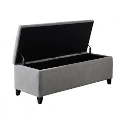 Sasha Grey Tufted Top Storage Bench 18.89 in. H x 50.3 in. W x 19.29 in. D by Madison Park 11 Sasha Grey Tufted Top Storage Bench 18.89 in. H x 50.3 in. W x 19.29 in. D by Madison Park -DealsProLounger Store grey madison park dining benches fpf18 0487 4f 1000