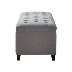 Sasha Grey Tufted Top Storage Bench 18.89 in. H x 50.3 in. W x 19.29 in. D by Madison Park 10 Sasha Grey Tufted Top Storage Bench 18.89 in. H x 50.3 in. W x 19.29 in. D by Madison Park -DealsProLounger Store grey madison park dining benches fpf18 0487 c3 1000