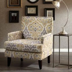 Charlie Grey Multi Track Arm Club Chair by Madison Park -DealsProLounger Store grey multi madison park accent chairs mcc100 0001 31 1000