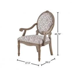Cole Grey/White Exposed Wood Arm Accent Chair by Madison Park 13 Cole Grey/White Exposed Wood Arm Accent Chair by Madison Park -DealsProLounger Store grey white madison park accent chairs fpf18 0442 40 1000