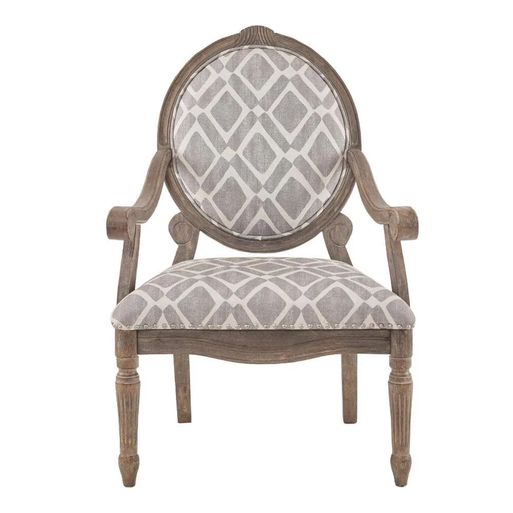 Cole Grey/White Exposed Wood Arm Accent Chair by Madison Park 3 Cole Grey/White Exposed Wood Arm Accent Chair by Madison Park