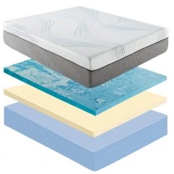 12 in Medium Engineered Latex Cooling Foam King Mattress by Boyd Sleep -DealsProLounger Store ice fiber boyd sleep mattresses il123ek 44 1000