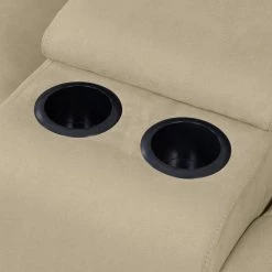 70 in. Khaki Tufted Polyester 2-Seater Reclining Loveseat with Cupholders by ProLounger 25 70 in. Khaki Tufted Polyester 2-Seater Reclining Loveseat with Cupholders by ProLounger -DealsProLounger Store khaki prolounger loveseats rcl16 aaa82 2sc 1f 1000