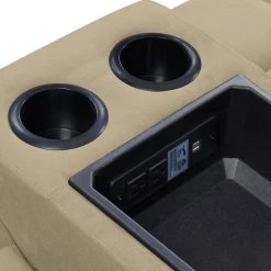 70 in. Khaki Tufted Polyester 2-Seater Reclining Loveseat with Cupholders by ProLounger 26 70 in. Khaki Tufted Polyester 2-Seater Reclining Loveseat with Cupholders by ProLounger -DealsProLounger Store khaki prolounger loveseats rcl16 aaa82 2sc 44 1000