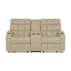 70 in. Khaki Tufted Polyester 2-Seater Reclining Loveseat with Cupholders by ProLounger 24 70 in. Khaki Tufted Polyester 2-Seater Reclining Loveseat with Cupholders by ProLounger -DealsProLounger Store khaki prolounger loveseats rcl16 aaa82 2sc 4f 1000