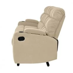 3-Seat Khaki Microfiber Wall Hugger Storage Reclining Sofa by ProLounger -DealsProLounger Store khaki prolounger sofas couches rcl16 aaa82 3s 1d 1000