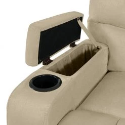 3-Seat Khaki Microfiber Wall Hugger Storage Reclining Sofa by ProLounger -DealsProLounger Store khaki prolounger sofas couches rcl16 aaa82 3s 44 1000