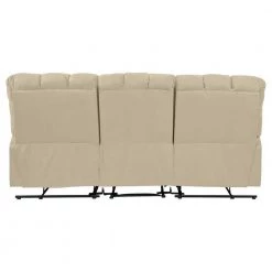 3-Seat Khaki Microfiber Wall Hugger Storage Reclining Sofa by ProLounger -DealsProLounger Store khaki prolounger sofas couches rcl16 aaa82 3s 66 1000
