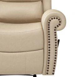 60.5 in. Distressed Latte Tan Polyester 2-Seater Reclining Loveseat with Nailheads by ProLounger -DealsProLounger Store latte tan prolounger loveseats rcl60 nks85 2s 4f 1000
