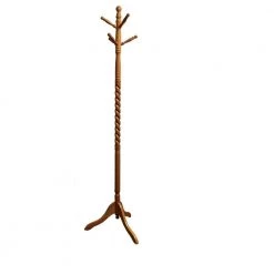 71.5 in. Twist Natural Wood 6-Hook Coat Rack by ORE International