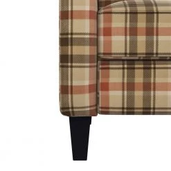 Mocha Plaid Velvet Fabric Push Back Recliner Chair by ProLounger -DealsProLounger Store mocha plaid prolounger recliners a173990 1f 1000