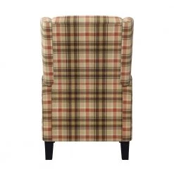 Mocha Plaid Velvet Fabric Push Back Recliner Chair by ProLounger -DealsProLounger Store mocha plaid prolounger recliners a173990 66 1000