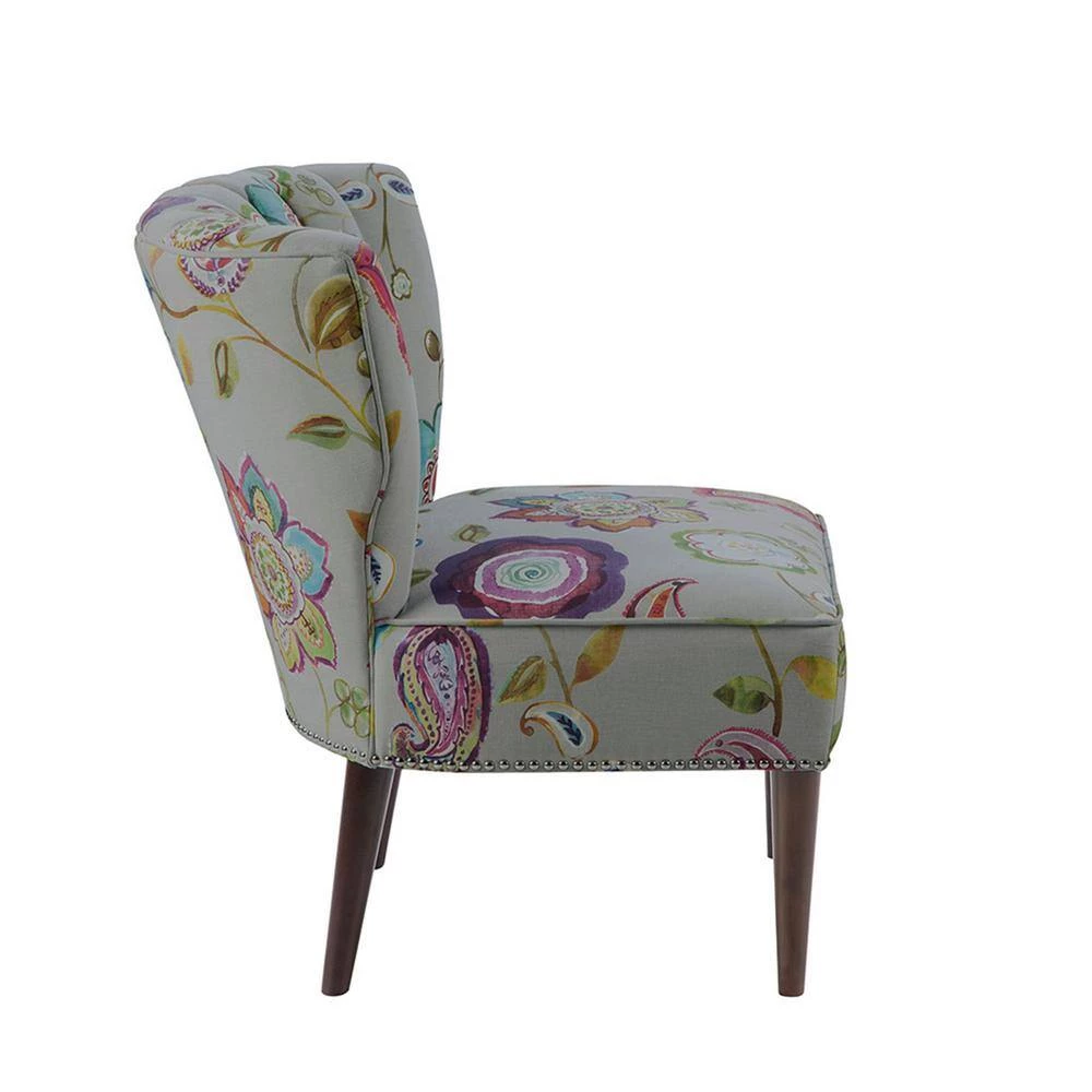 Abby Multi Channel Back Slipper Chair by Madison Park 5 Abby Multi Channel Back Slipper Chair by Madison Park - Image 3