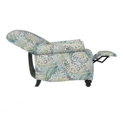 Multi Sky Blue Paisley Fabric 3-Position Push Back Recliner by ProLounger 17 Multi Sky Blue Paisley Fabric 3-Position Push Back Recliner by ProLounger -DealsProLounger Store multi sky blue paisley prolounger recliners a150019 77 1000