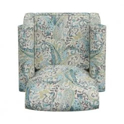 Multi Sky Blue Paisley Fabric 3-Position Push Back Recliner by ProLounger 15 Multi Sky Blue Paisley Fabric 3-Position Push Back Recliner by ProLounger -DealsProLounger Store multi sky blue paisley prolounger recliners a150019 a0 1000