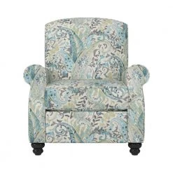 Multi Sky Blue Paisley Fabric 3-Position Push Back Recliner by ProLounger 18 Multi Sky Blue Paisley Fabric 3-Position Push Back Recliner by ProLounger -DealsProLounger Store multi sky blue paisley prolounger recliners a150019 c3 1000
