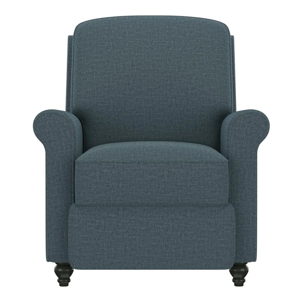 Push Back Multi-warp Caribbean Blue Chenille Recliner Chair by ProLounger 10 Push Back Multi-warp Caribbean Blue Chenille Recliner Chair by ProLounger - Image 8