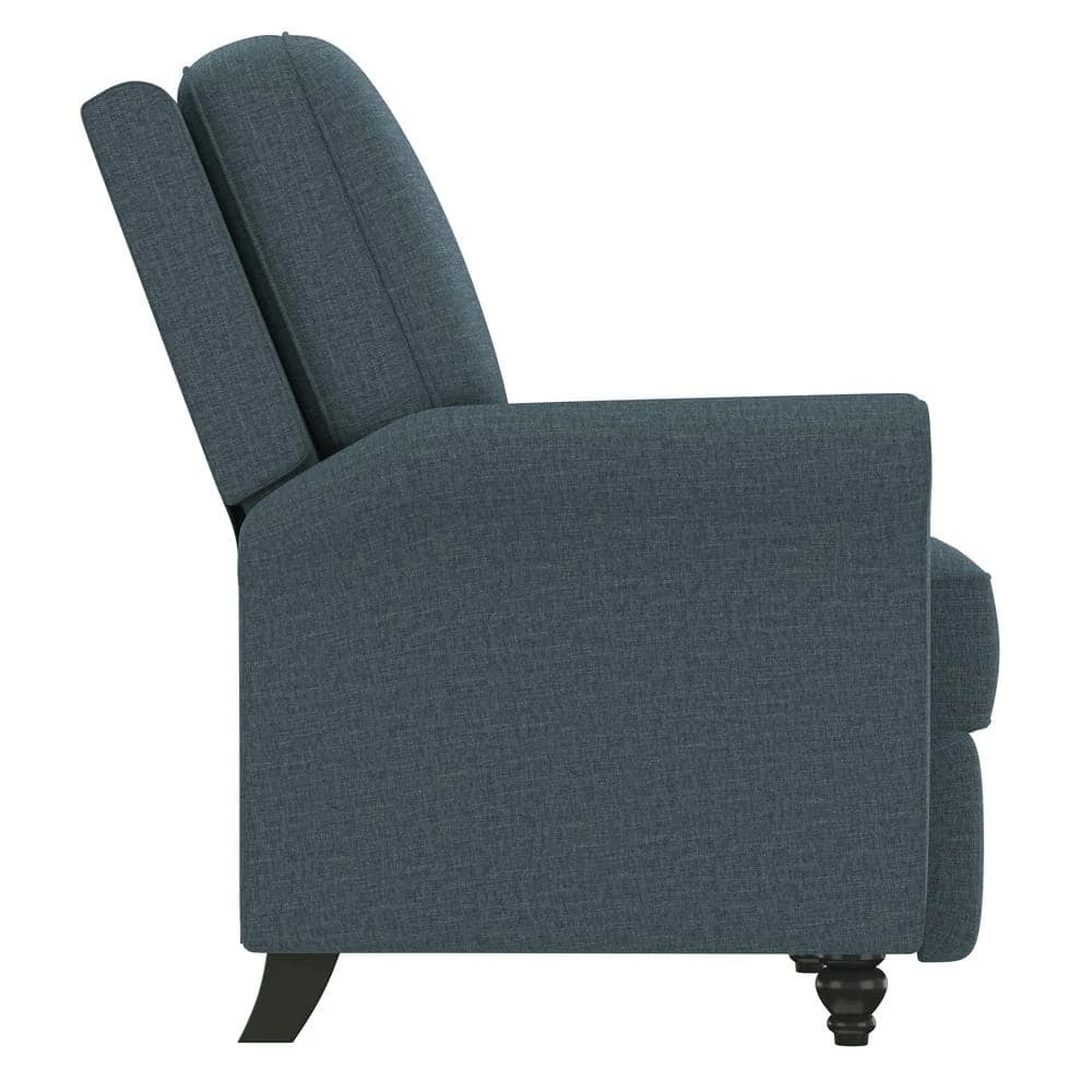 Push Back Multi-warp Caribbean Blue Chenille Recliner Chair by ProLounger 4 Push Back Multi-warp Caribbean Blue Chenille Recliner Chair by ProLounger - Image 2