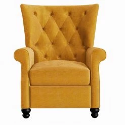 Mustard Gold Velvet Push Back Recliner by ProLounger 14 Mustard Gold Velvet Push Back Recliner by ProLounger -DealsProLounger Store mustard gold prolounger recliners a157339 c3 1000