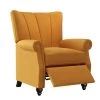 Mustard Yellow Linen Pushback Channel-Tufted 3-Position Recliner Chair by ProLounger -DealsProLounger Store mustard yellow linen prolounger recliners a183987 64 1000